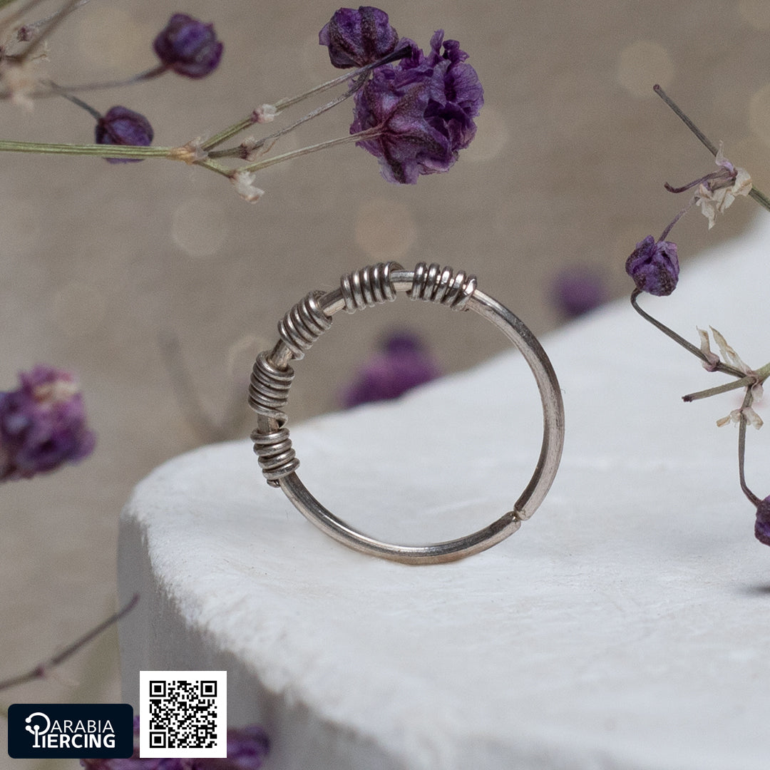 Simple Silver Nose Hoop