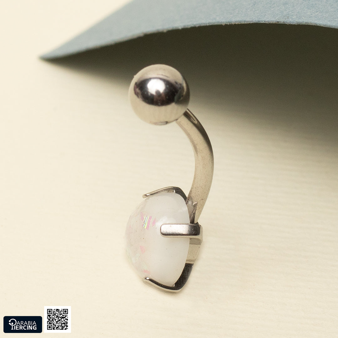 Basic Opal Belly Ring