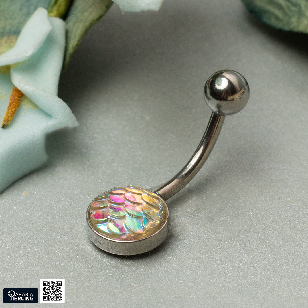 Iridescent Mermaid Scales Belly piercing