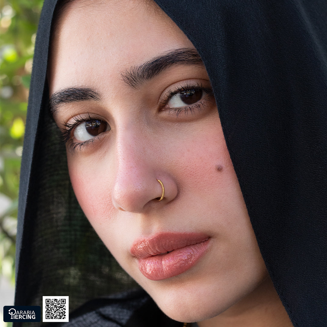 Simple Gold Nose Hoop