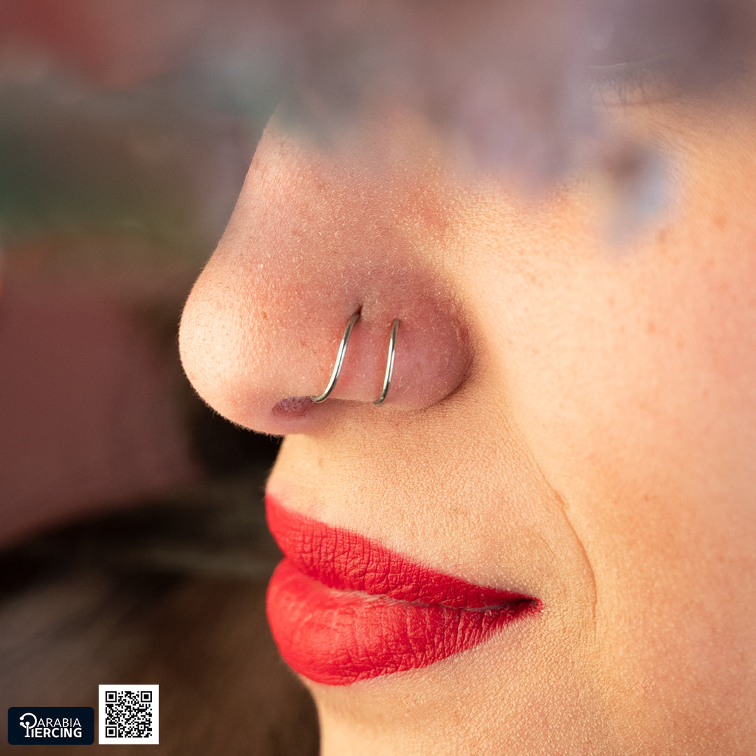 Double Hoop Nose