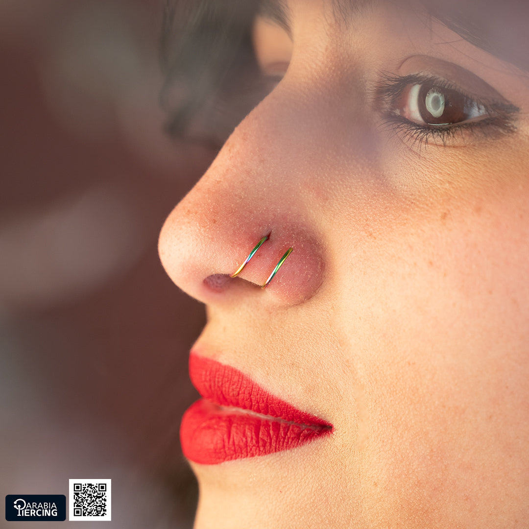 Double Hoop Nose