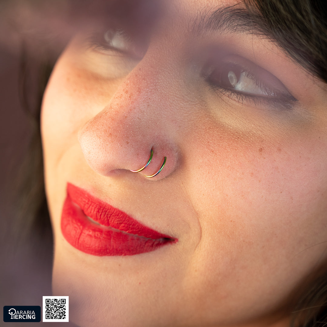 Double Hoop Nose