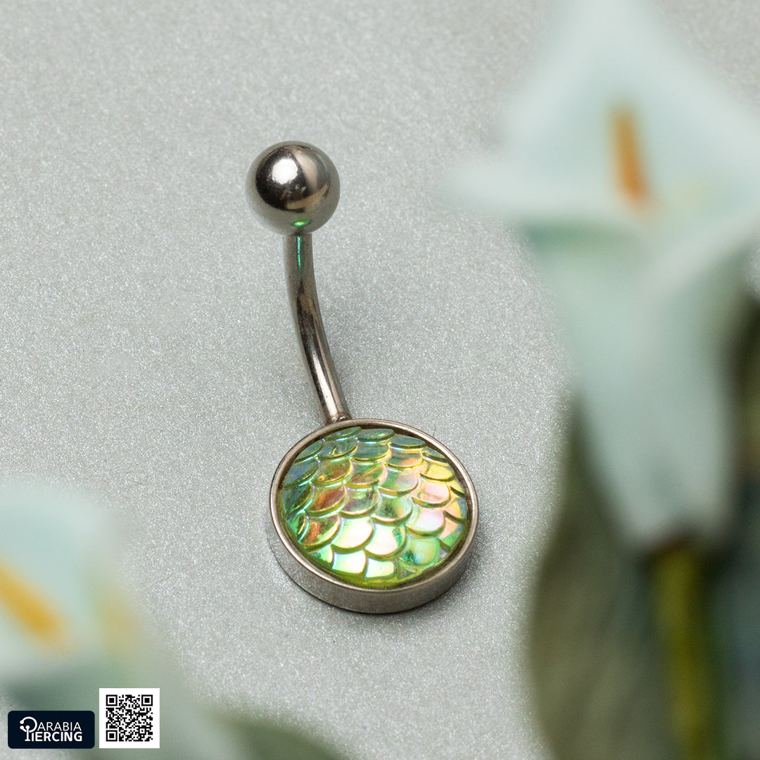 Iridescent Mermaid Scales Belly piercing