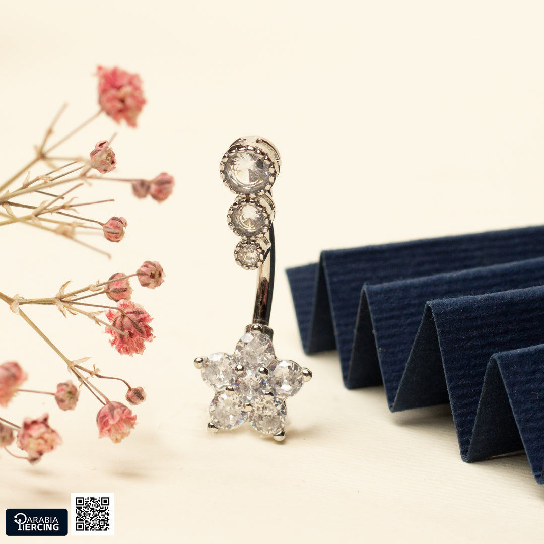 Crystal Star Belly Ring