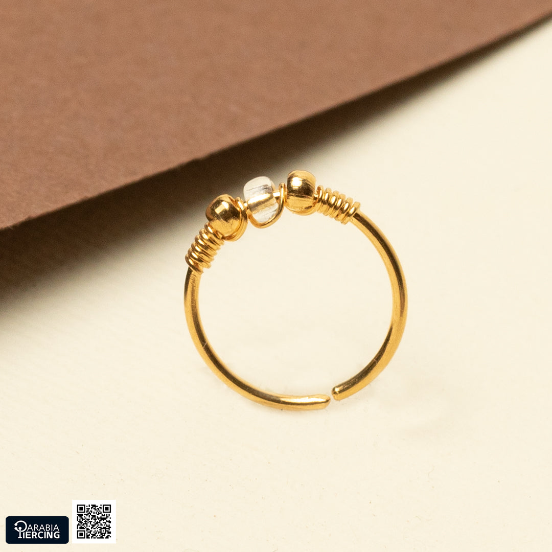 Colorful Gold Nose Hoop