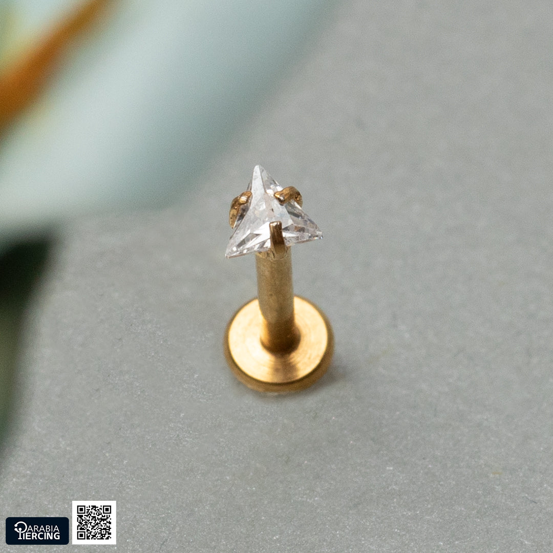 Gold Zircon Flatback