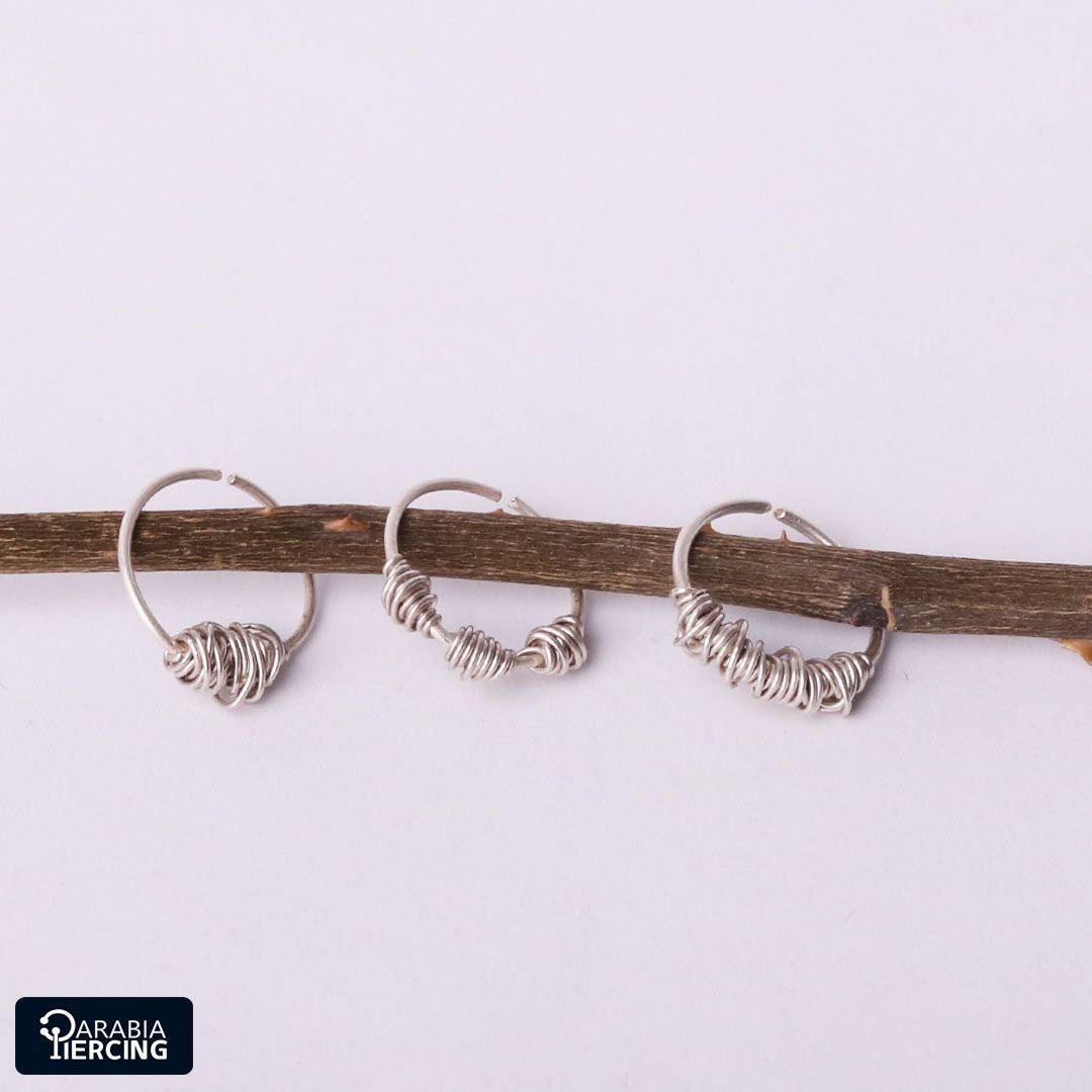 Handmade Silver Nose Hoop