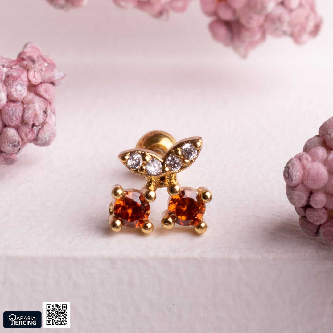 Fruits ball back Earring