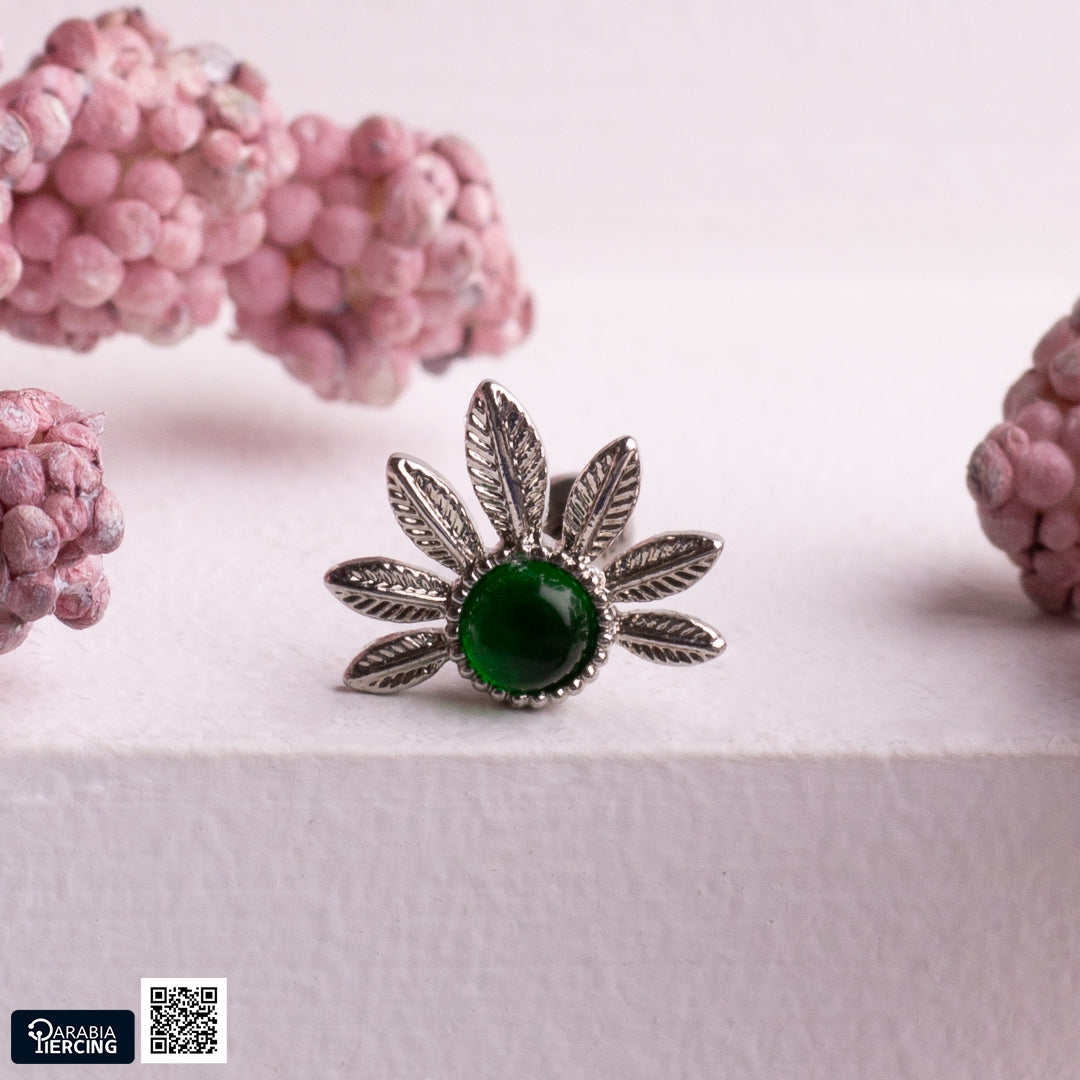 Green Earring Ballback