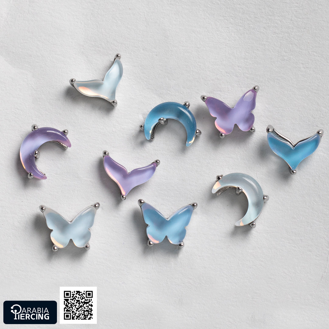 Hologram Moon Flatback