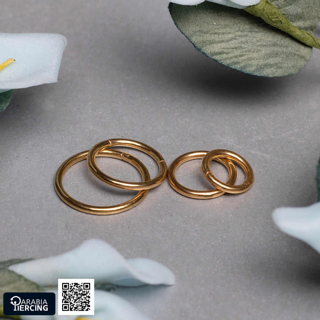 Thick Plain Gold Hoop Clicker