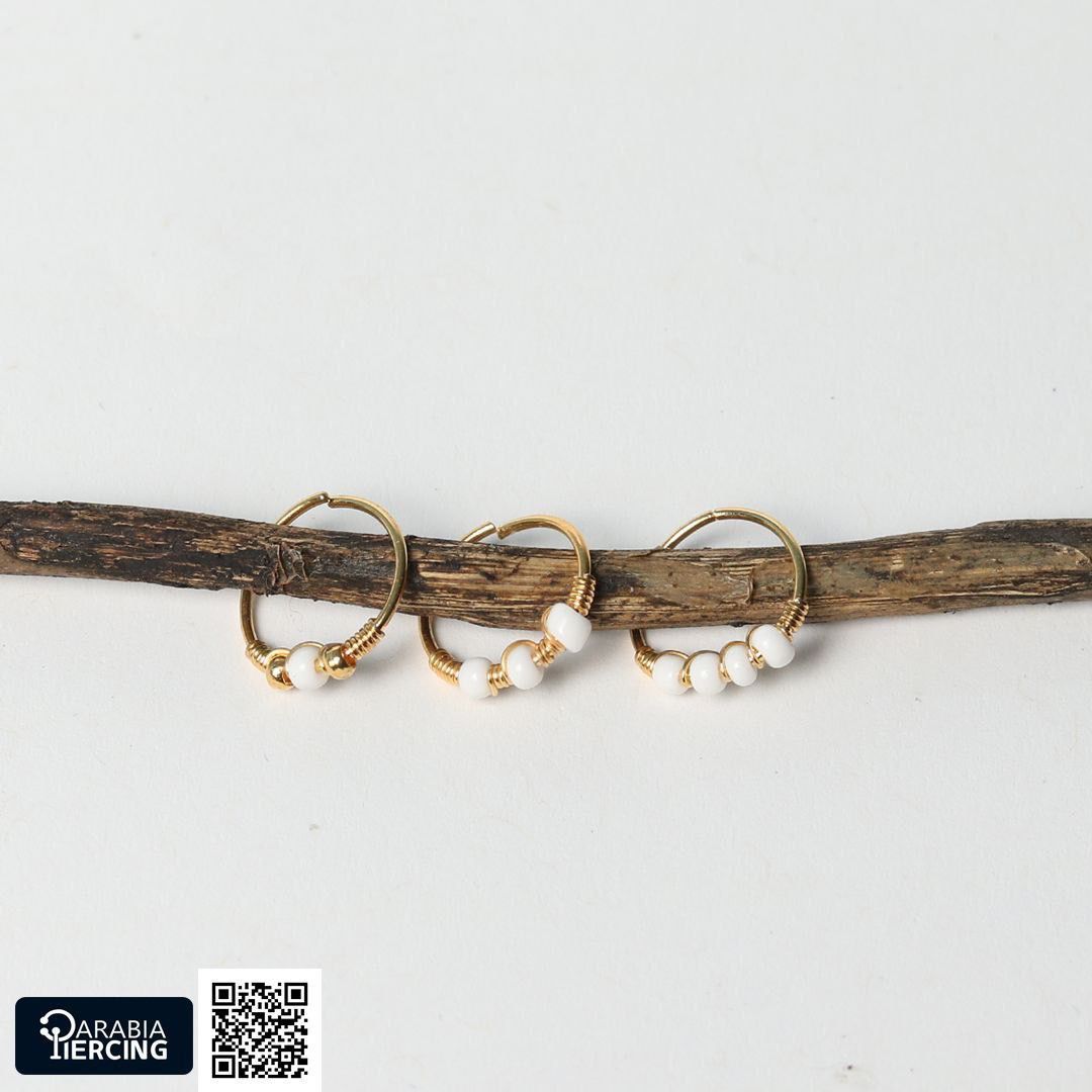 White Gold Nose Hoop
