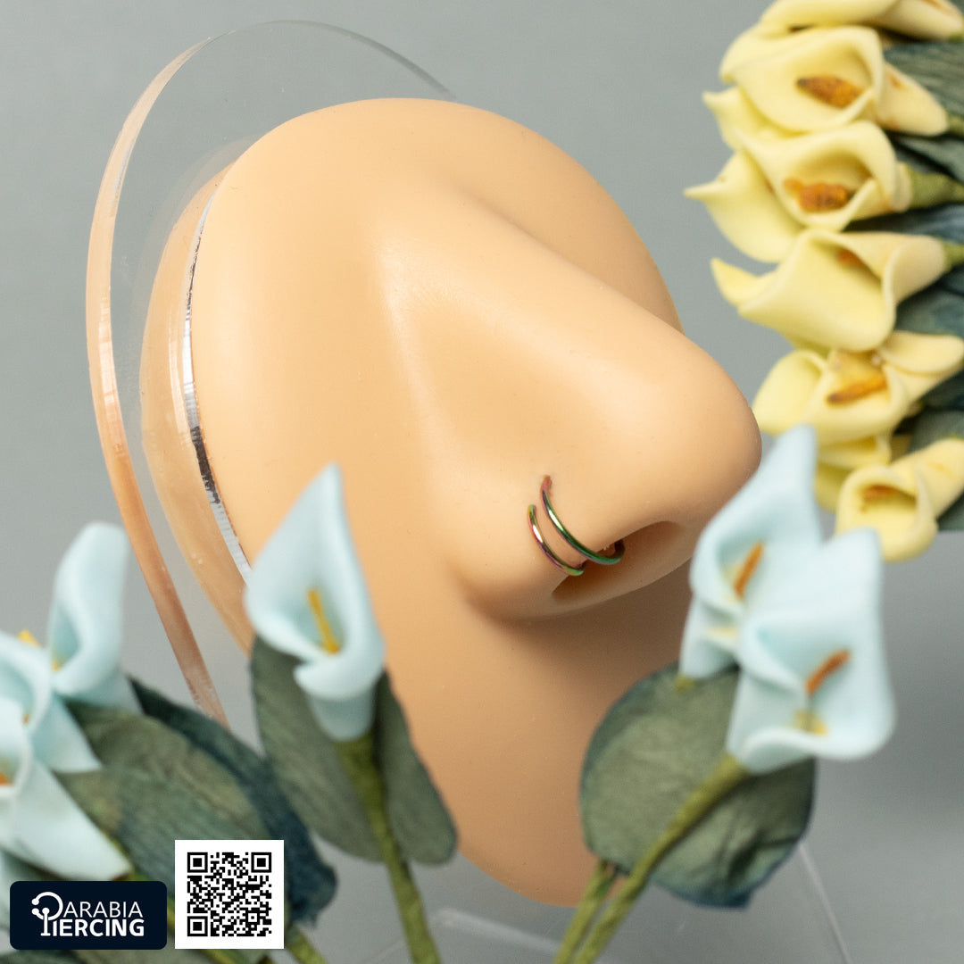 Thin Multicolor Hoop Clicker