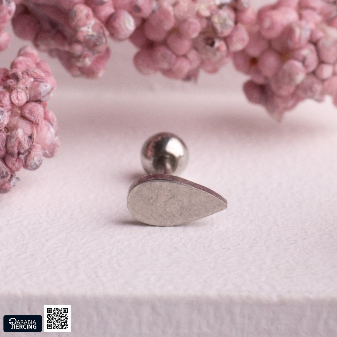 Plain Silver Ballback Earrings