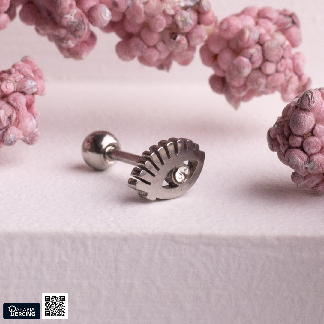 Plain Silver Ballback Earrings