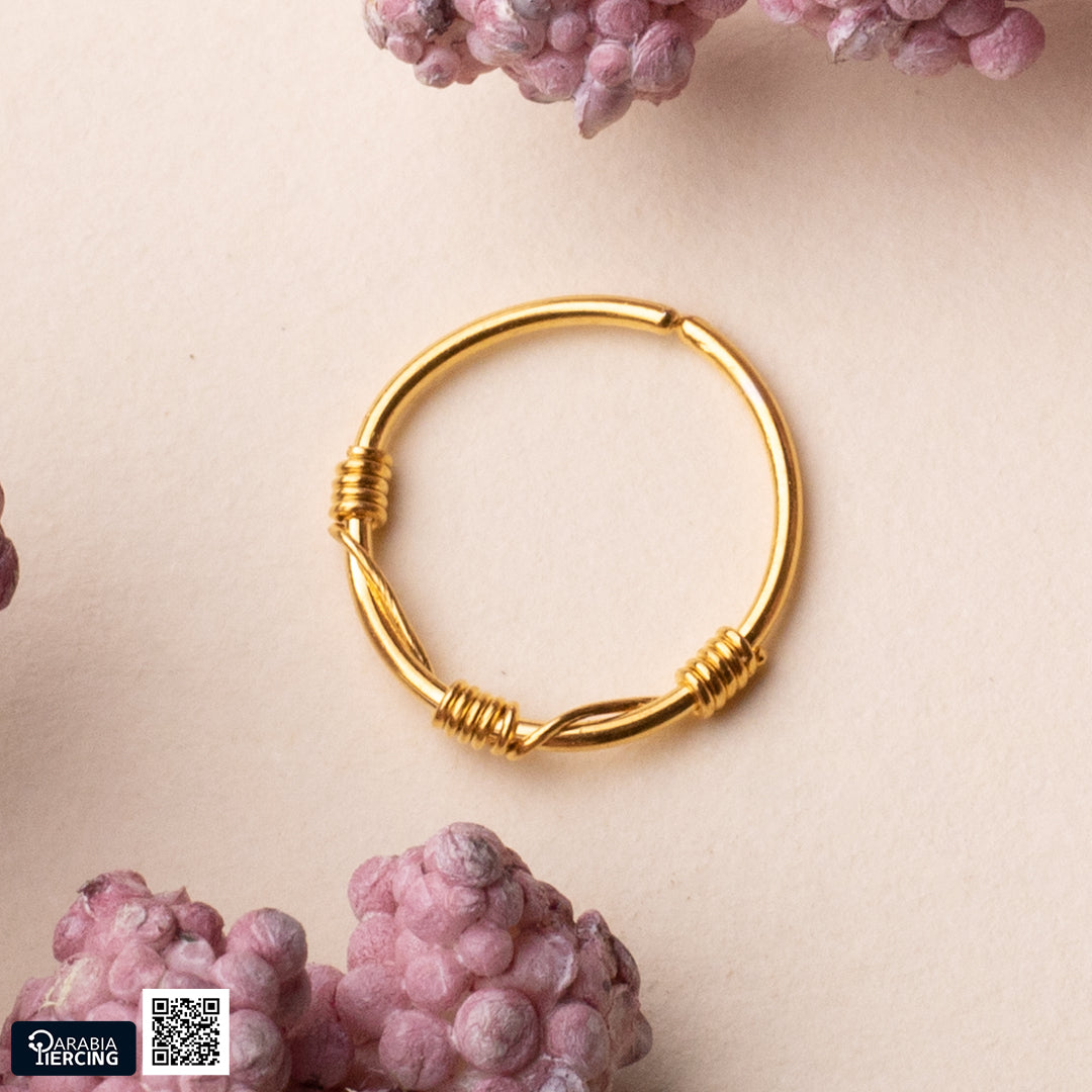 Simple Gold Nose Hoop