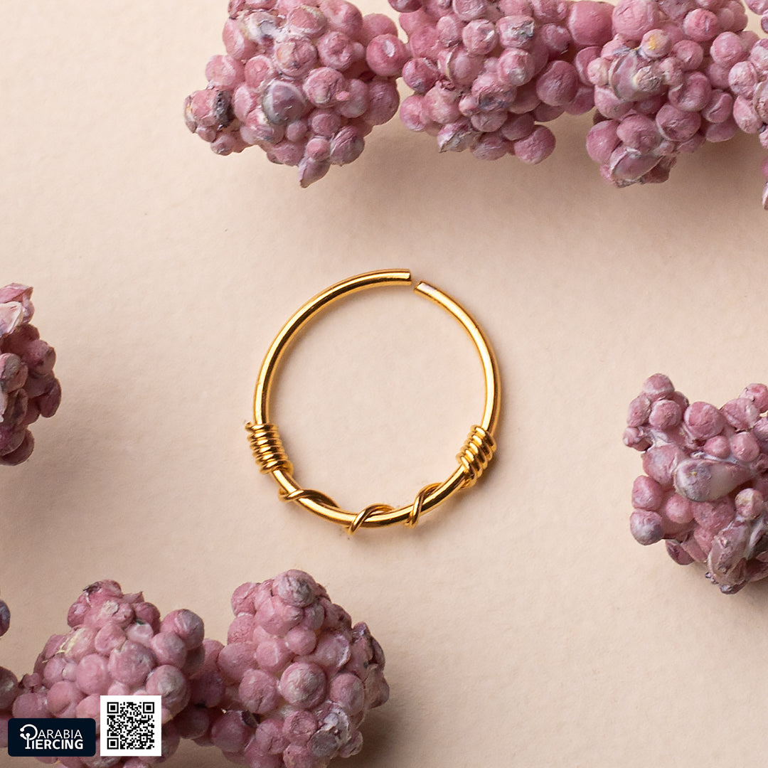 Simple Gold Nose Hoop
