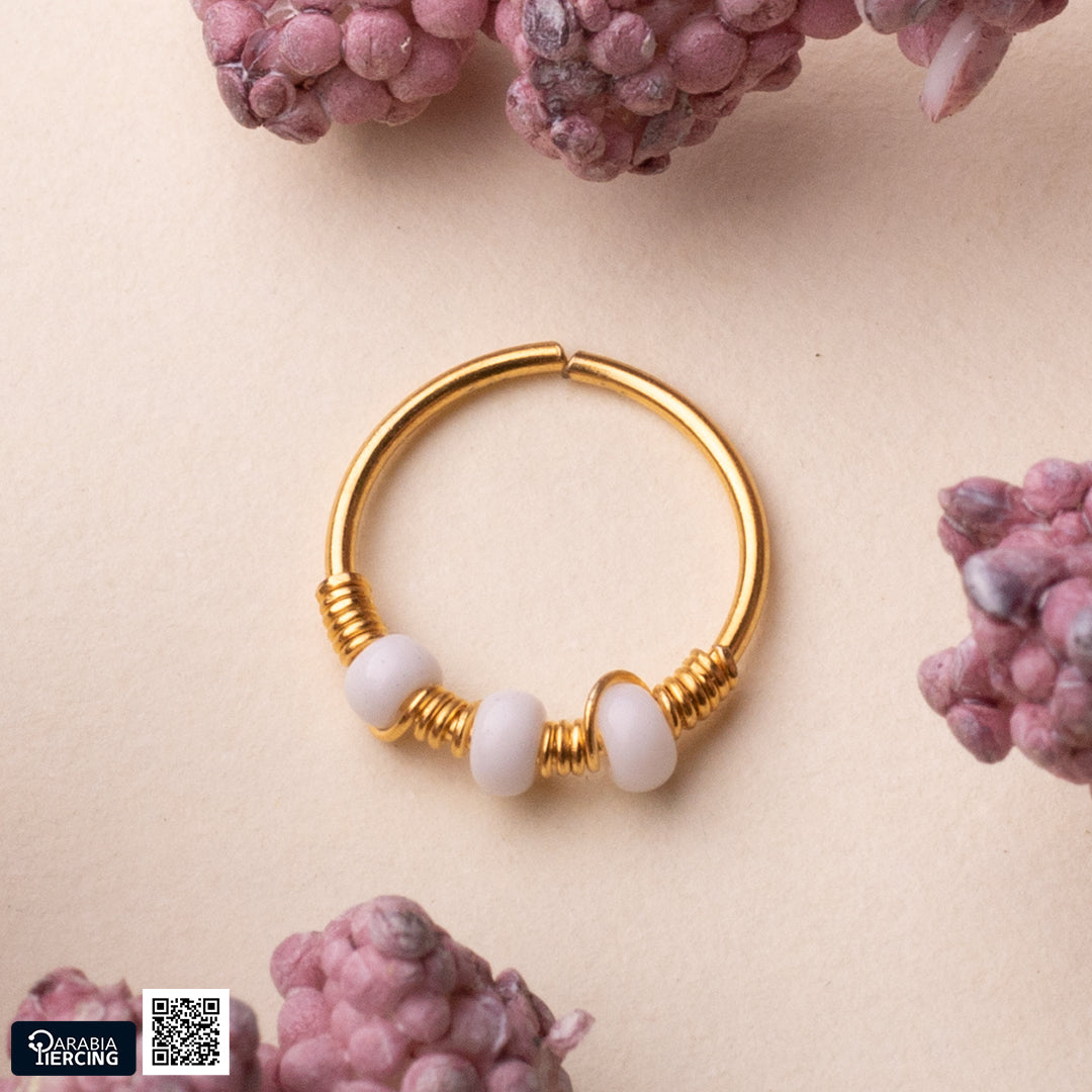 White Gold Nose Hoop