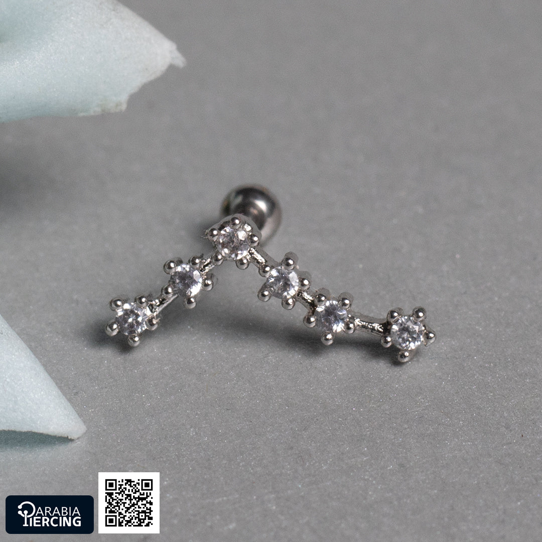 Long Galaxy Ballback Earring