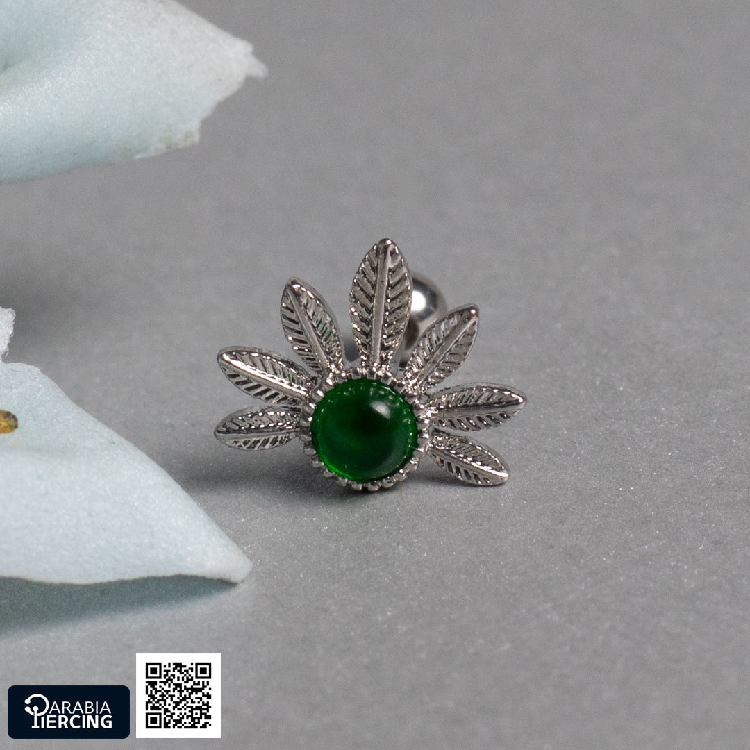 Green Earring Ballback