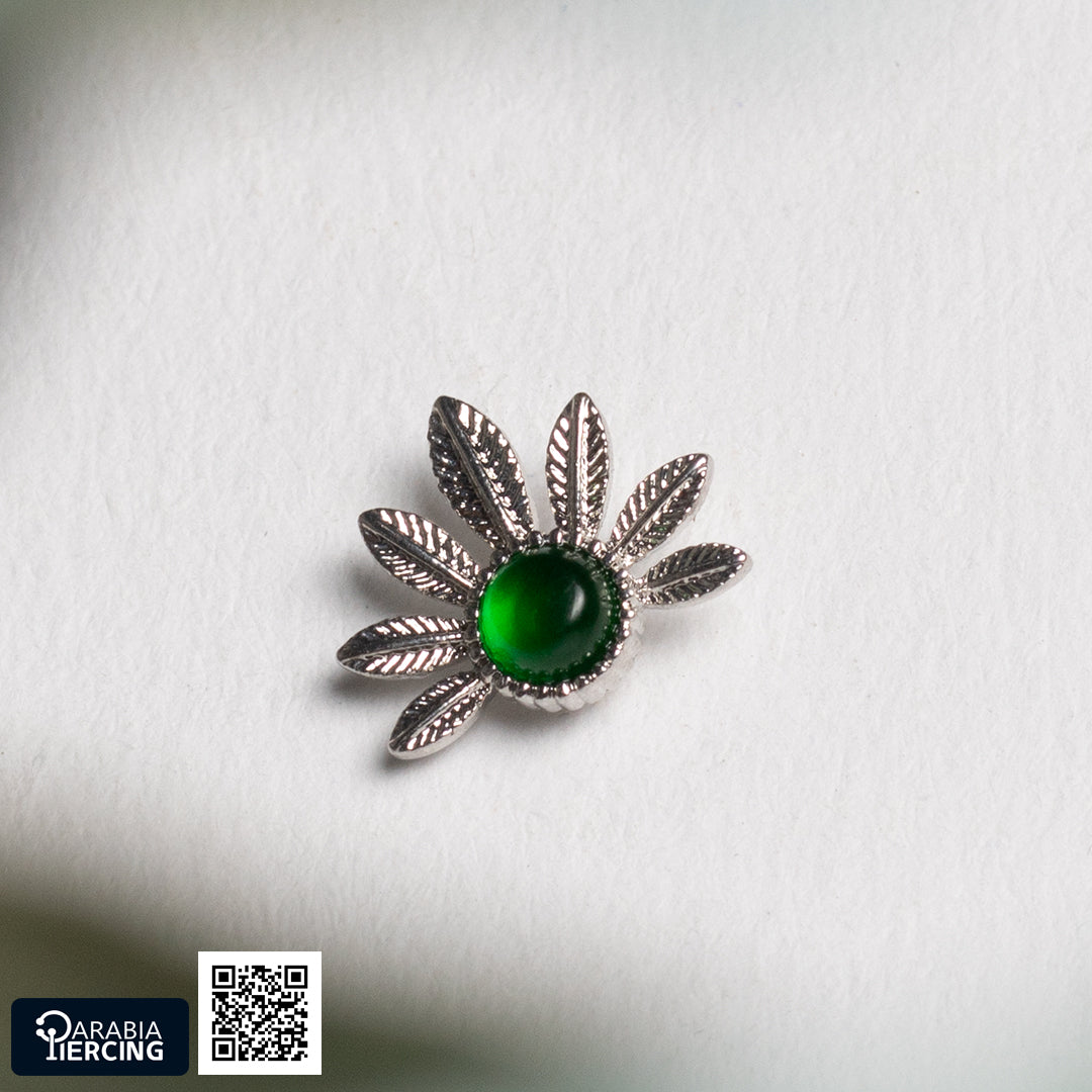 Green Earring Ballback