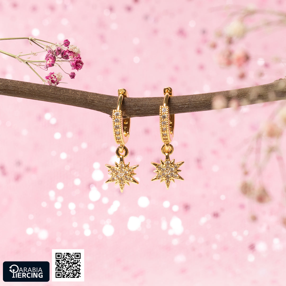 Shooting Star Dangling Earrings