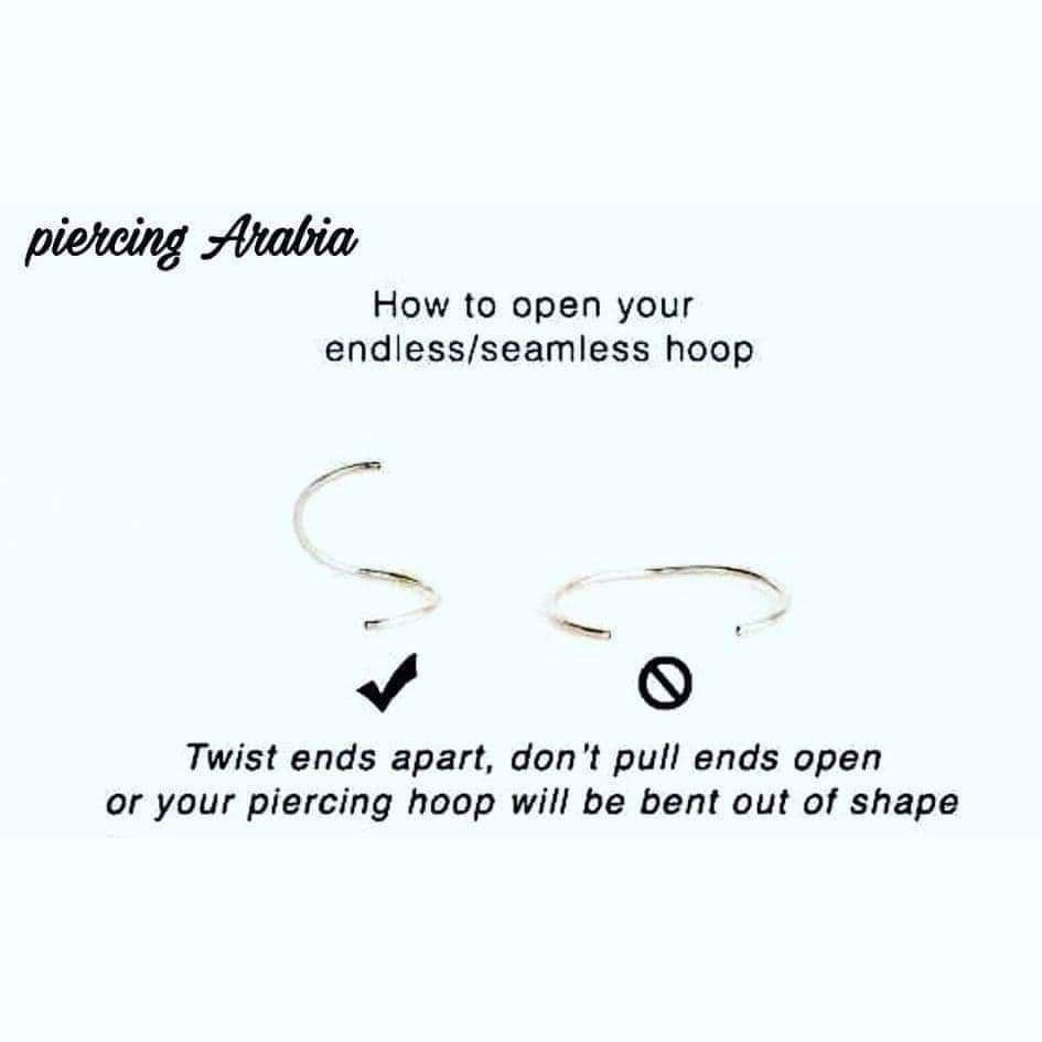 Handmade Silver Nose Hoop