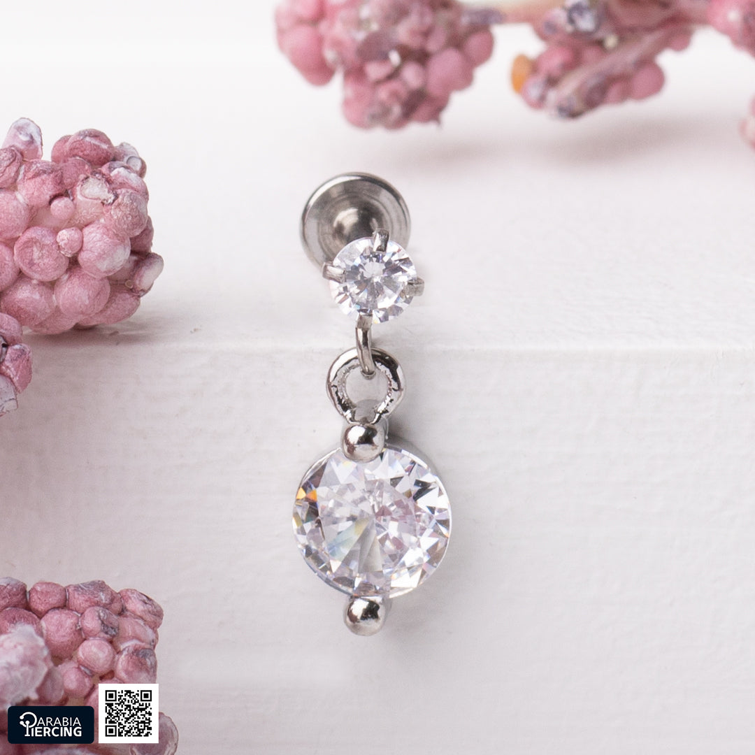 Dangling Big Stud Flatback