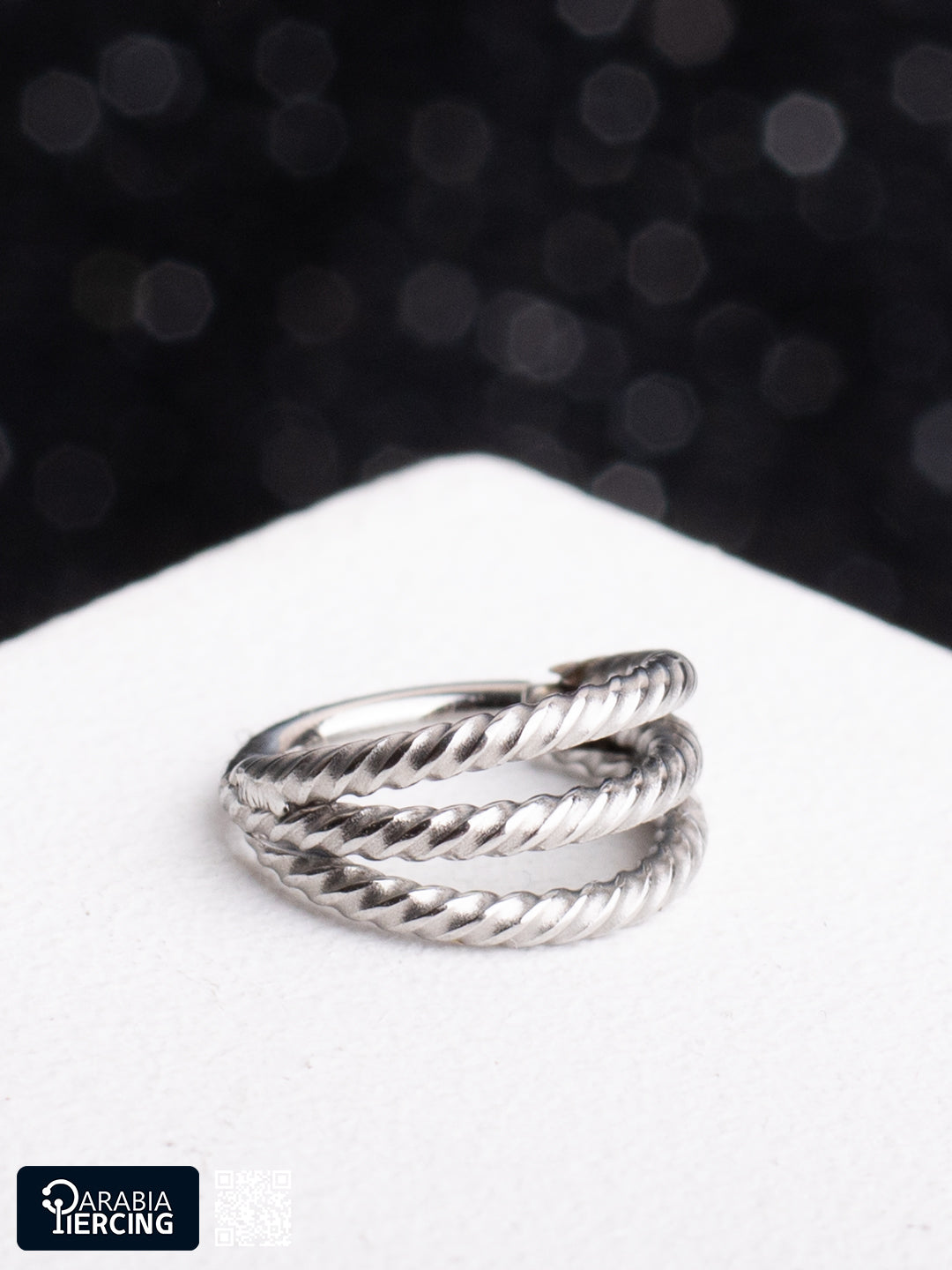 Triple Spiral Silver Clicker