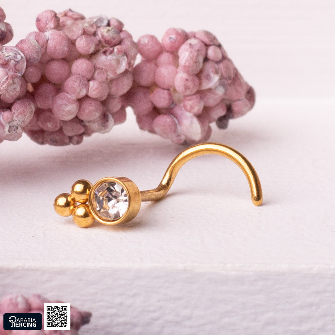 Big Dots Gold U shape