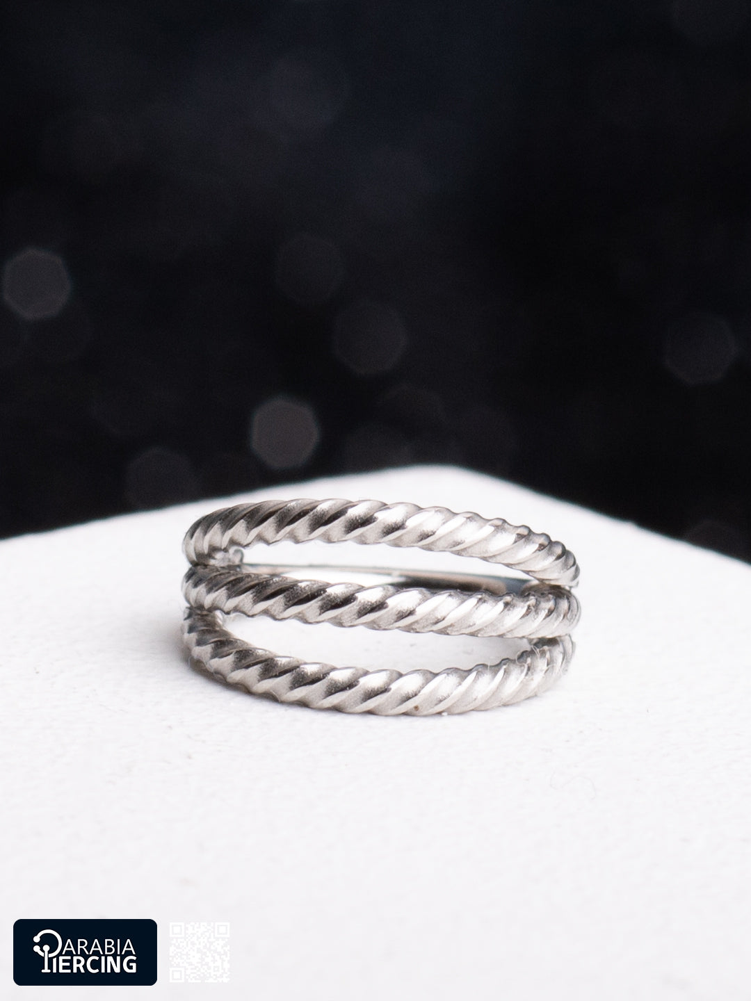 Triple Spiral Silver Clicker