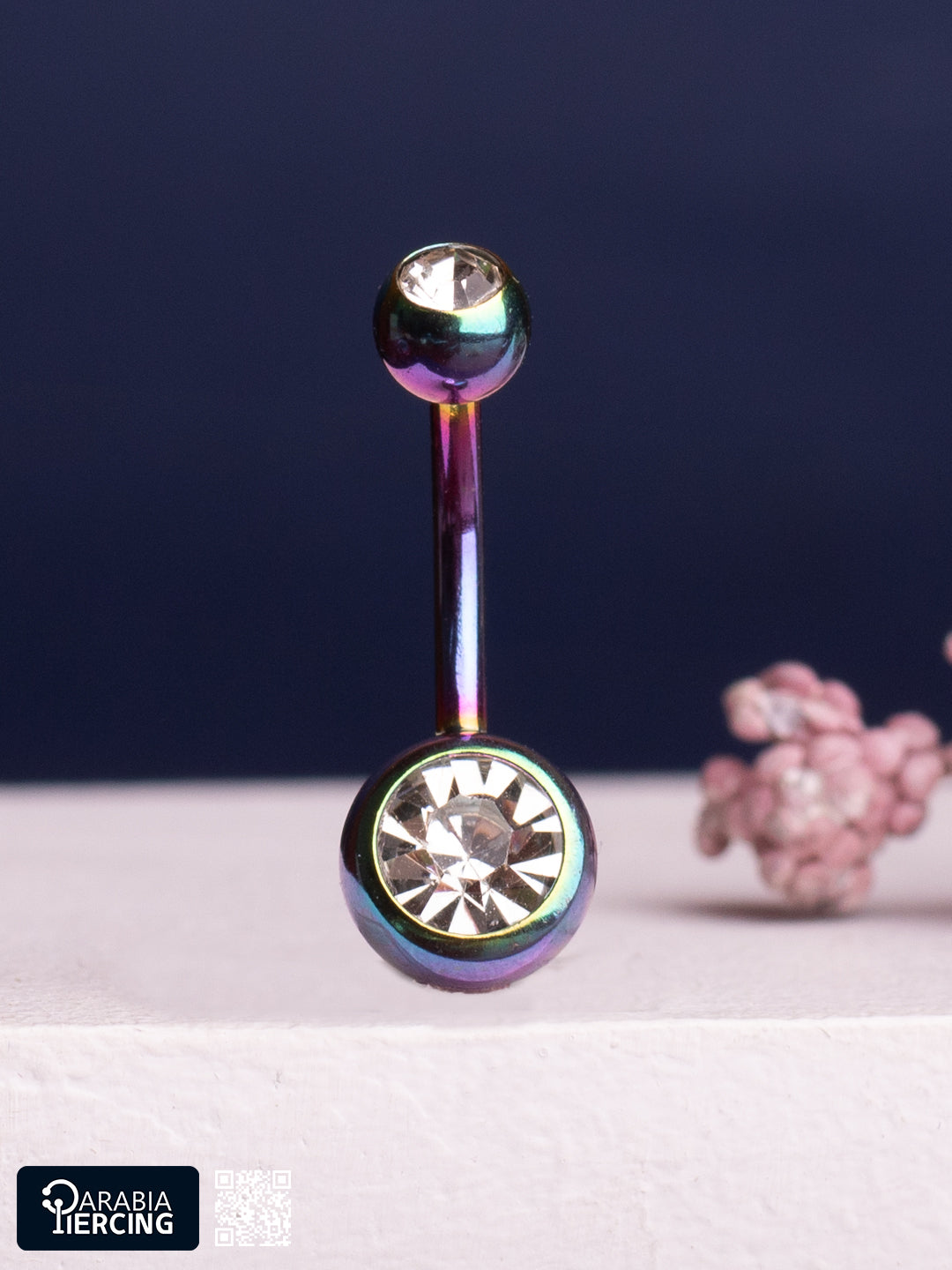 Crystal Multicolor Belly Ring
