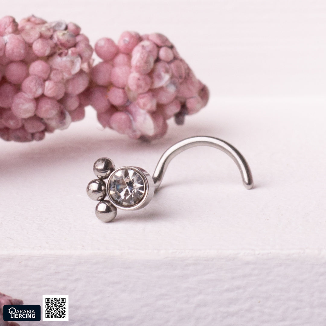 Big Dots Silver U shape