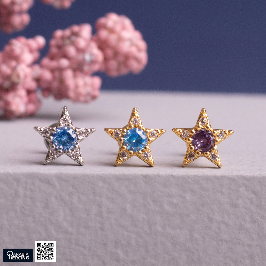 Colorful Star Flatback