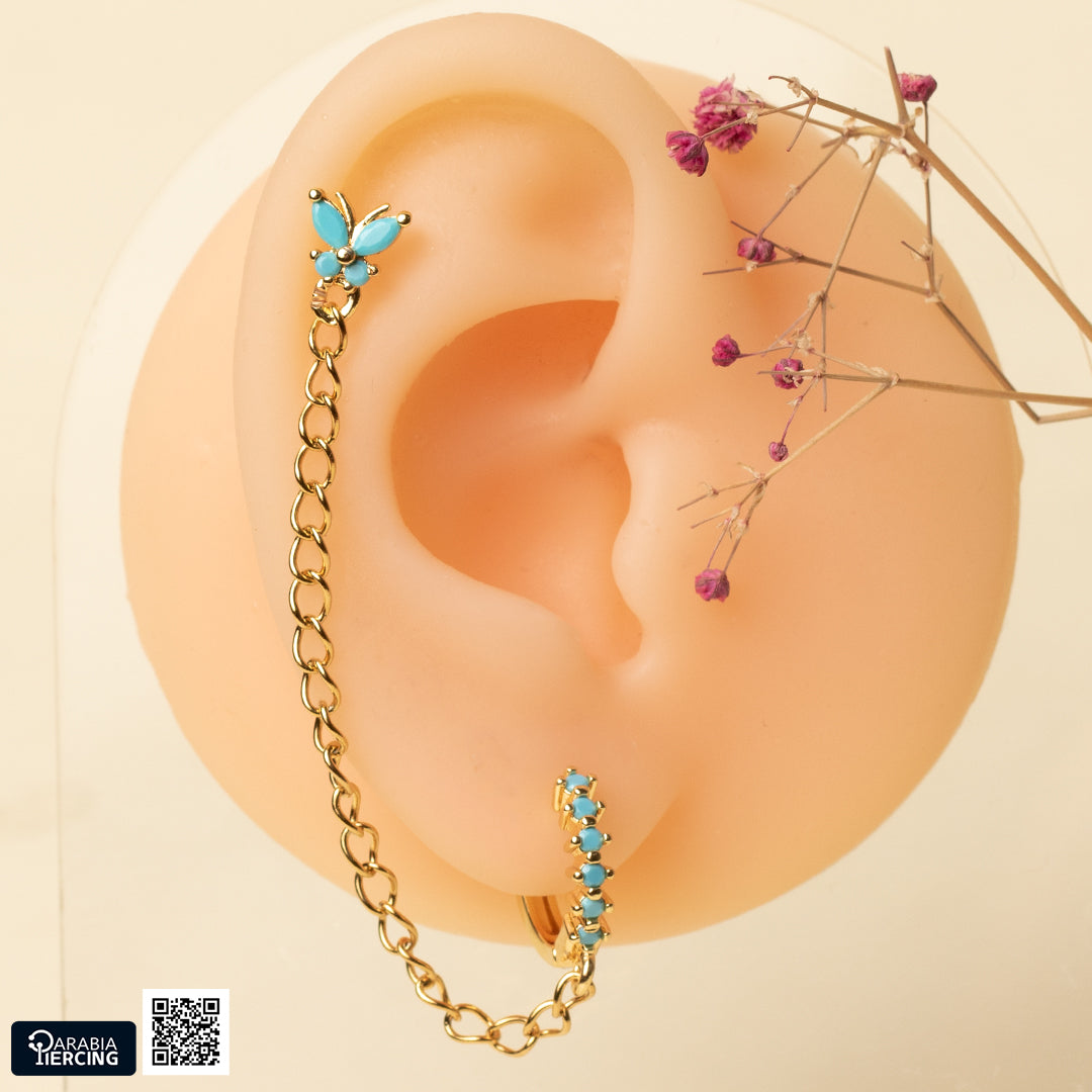 Butterfly Connected Earrings