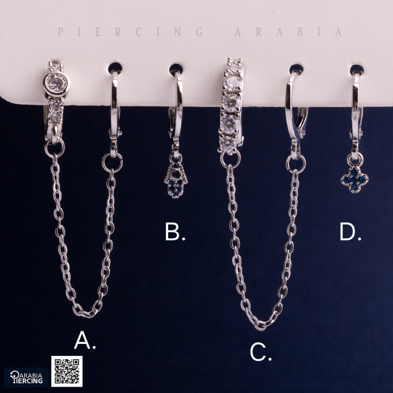 Silver Dangle Clickers Set