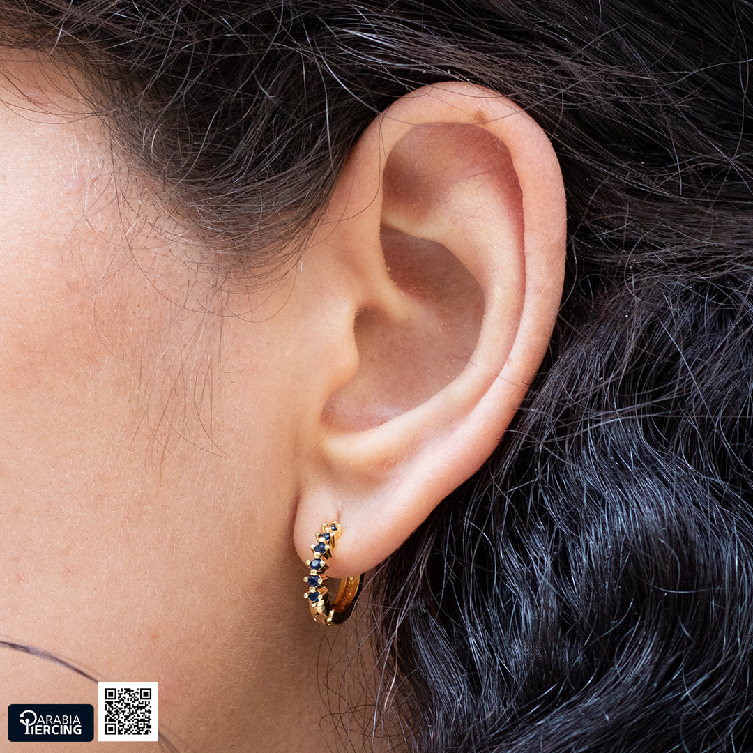 Gold Colorful Earrings