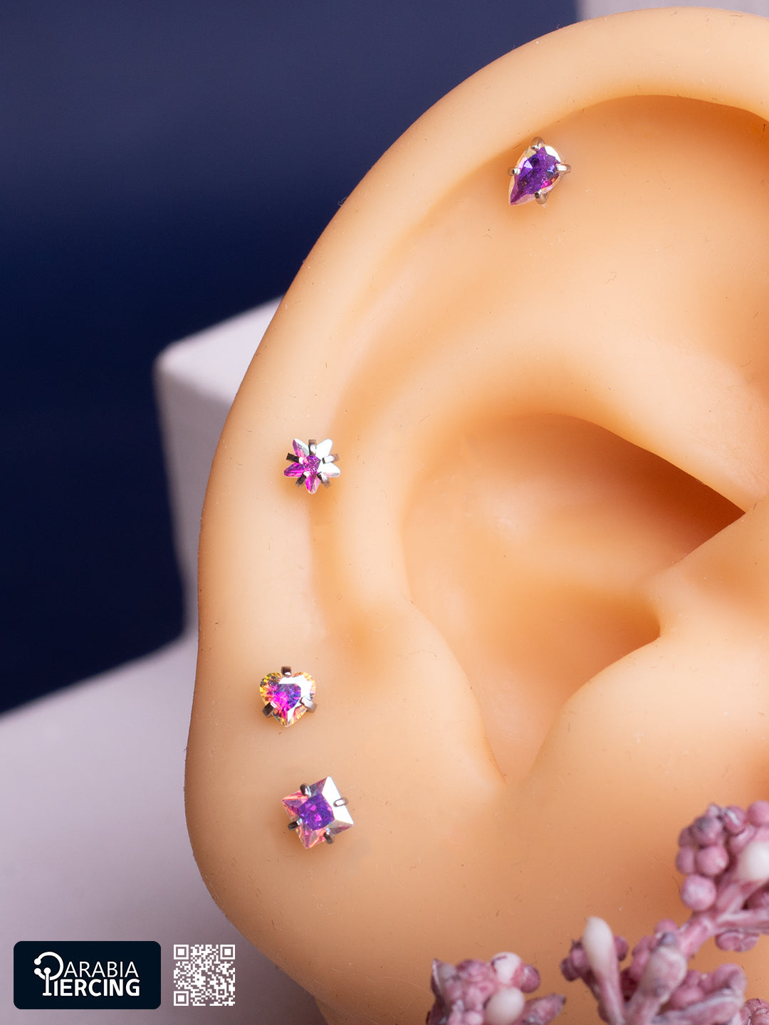 Multicolor Zircon Flatback