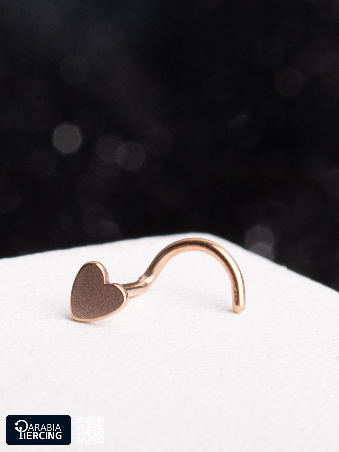 Rose Gold Heart U shape