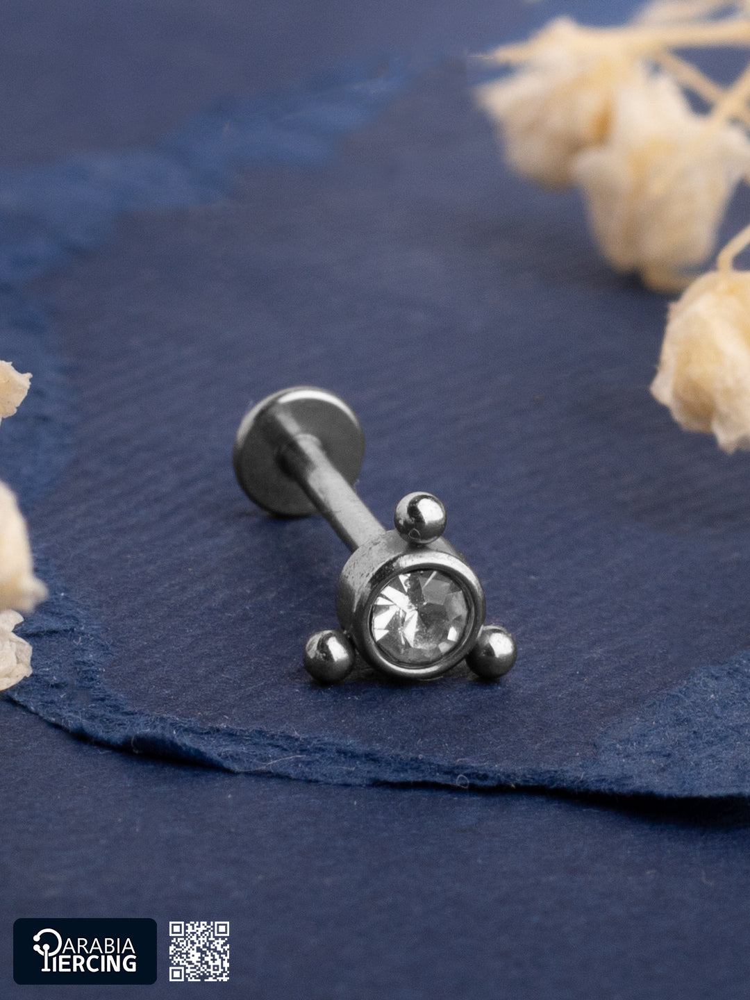 Beaded Crystal Stud Flatback
