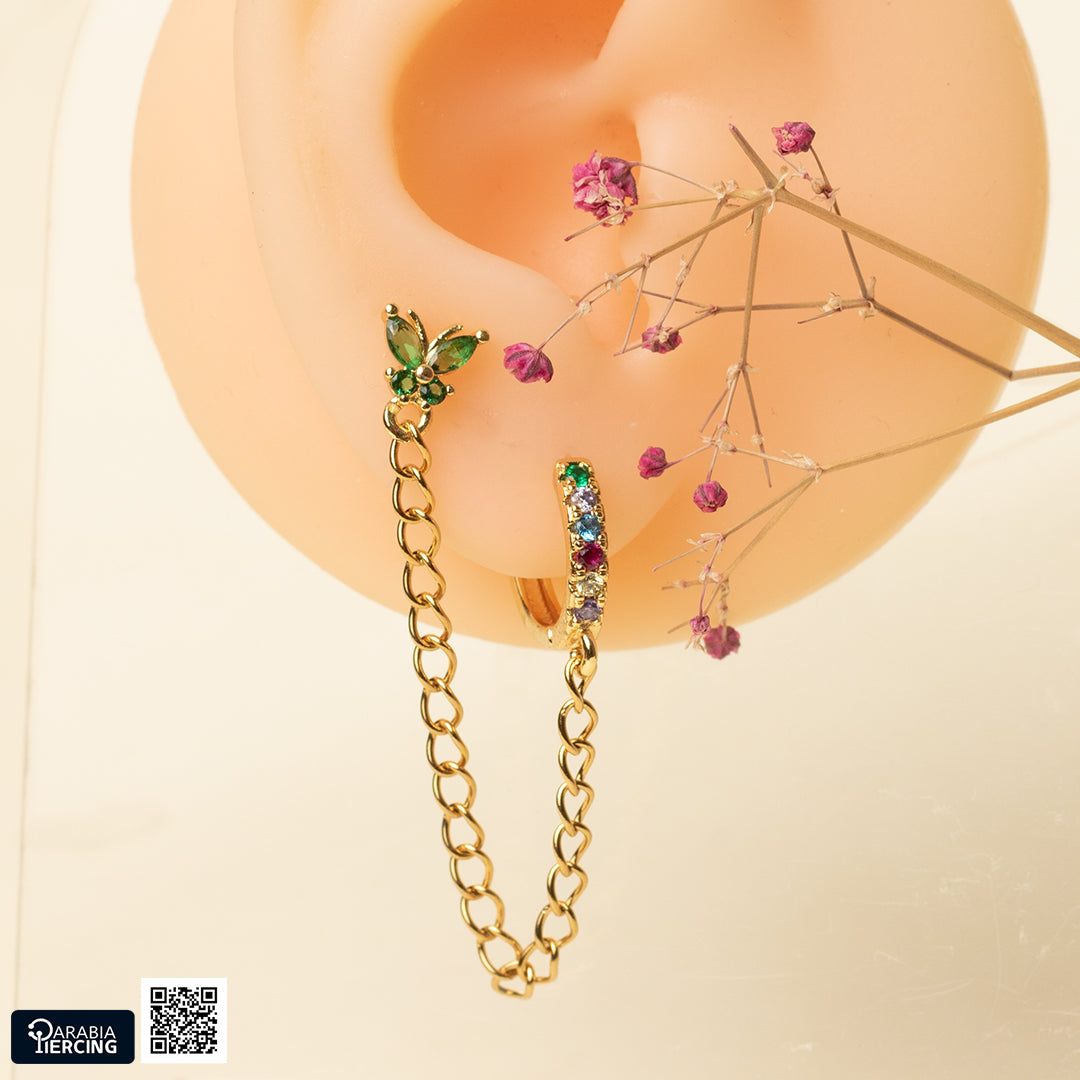 Butterfly Connected Earrings