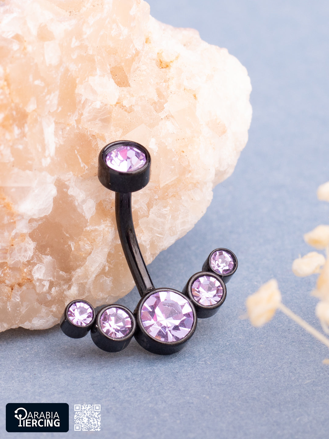 Zircon Black Bellybutton Ring