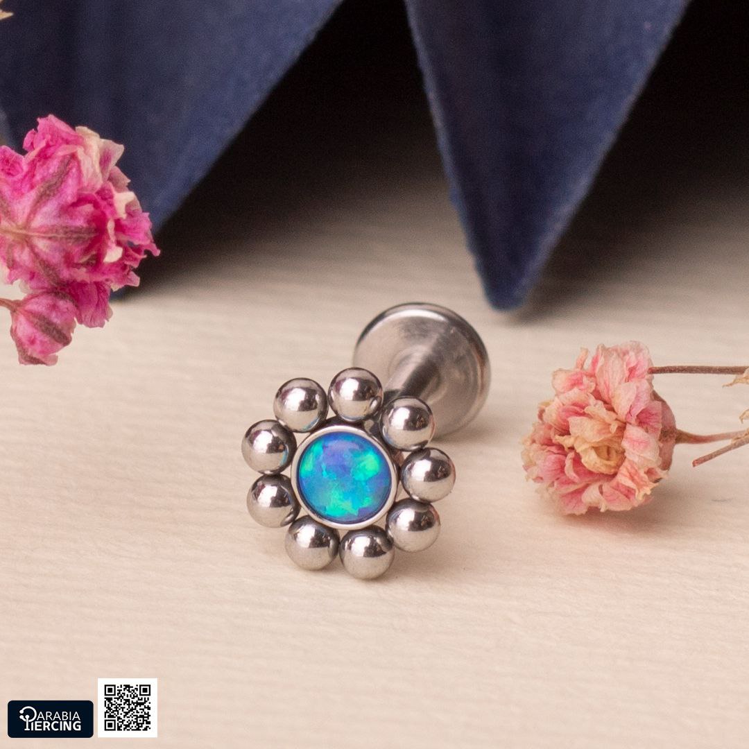 Mini Opal Flower Flatback