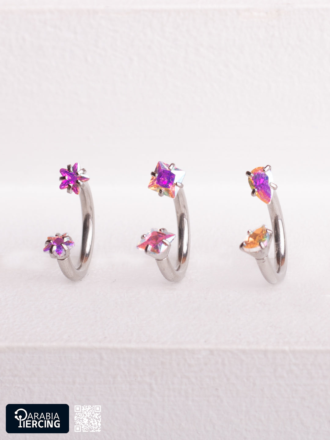 Multicolor Zircon Horseshoe