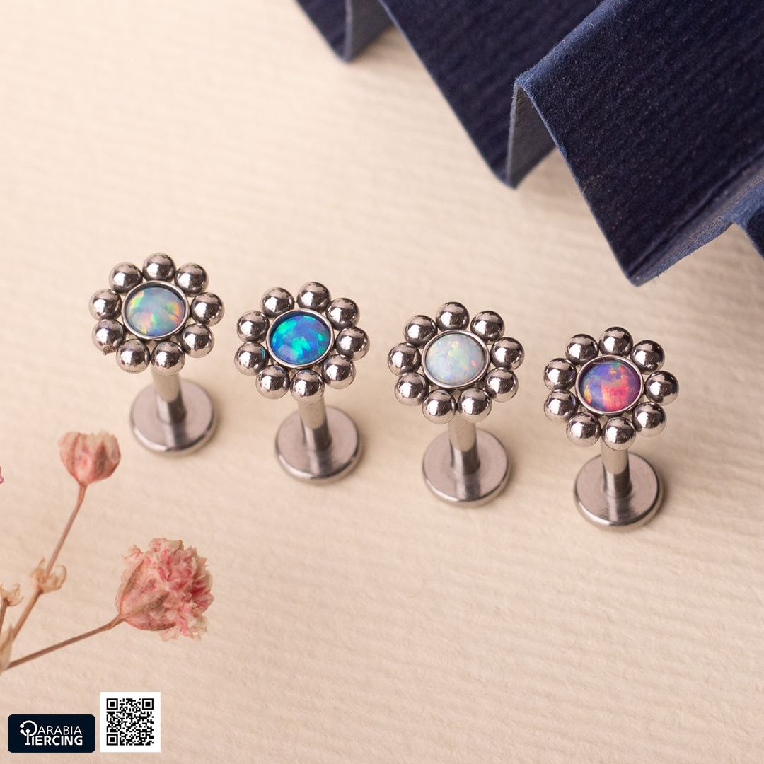 Mini Opal Flower Flatback