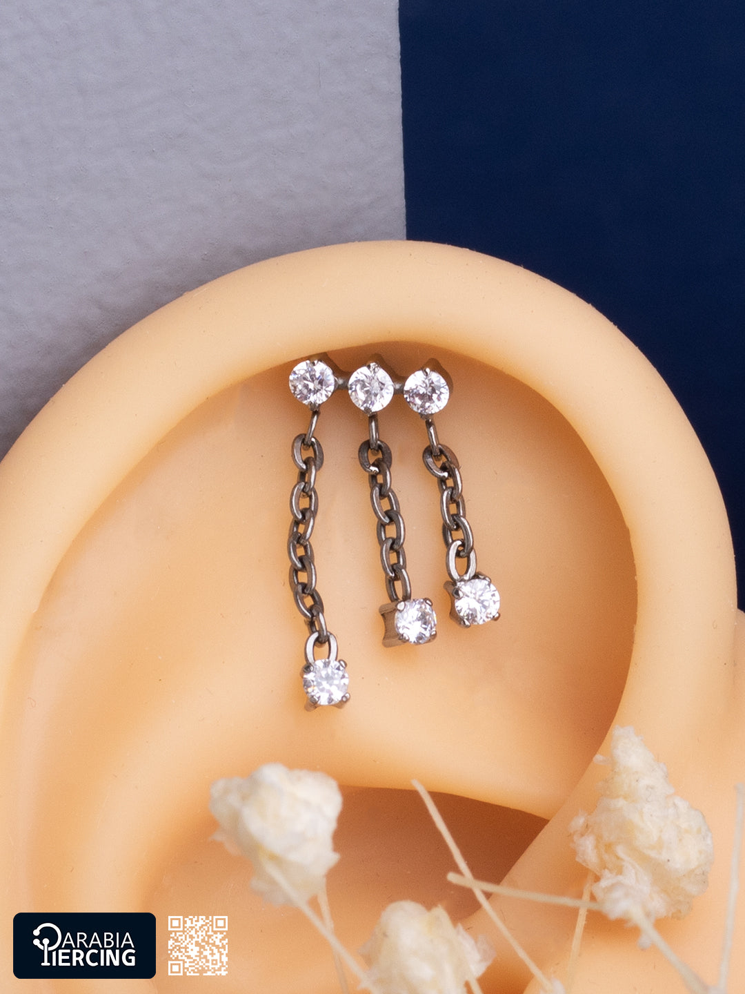 Floating Chain Titanium Flatback