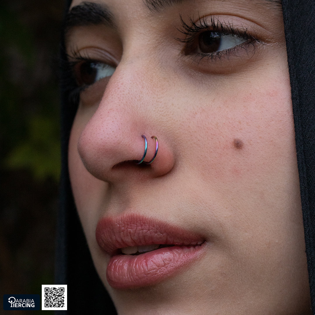 Double Hoop Nose