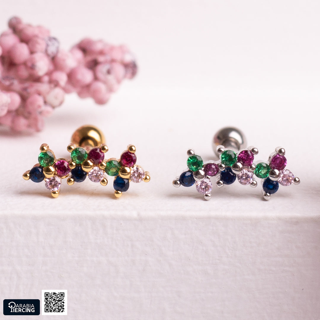 Colorful Flowers Ballback