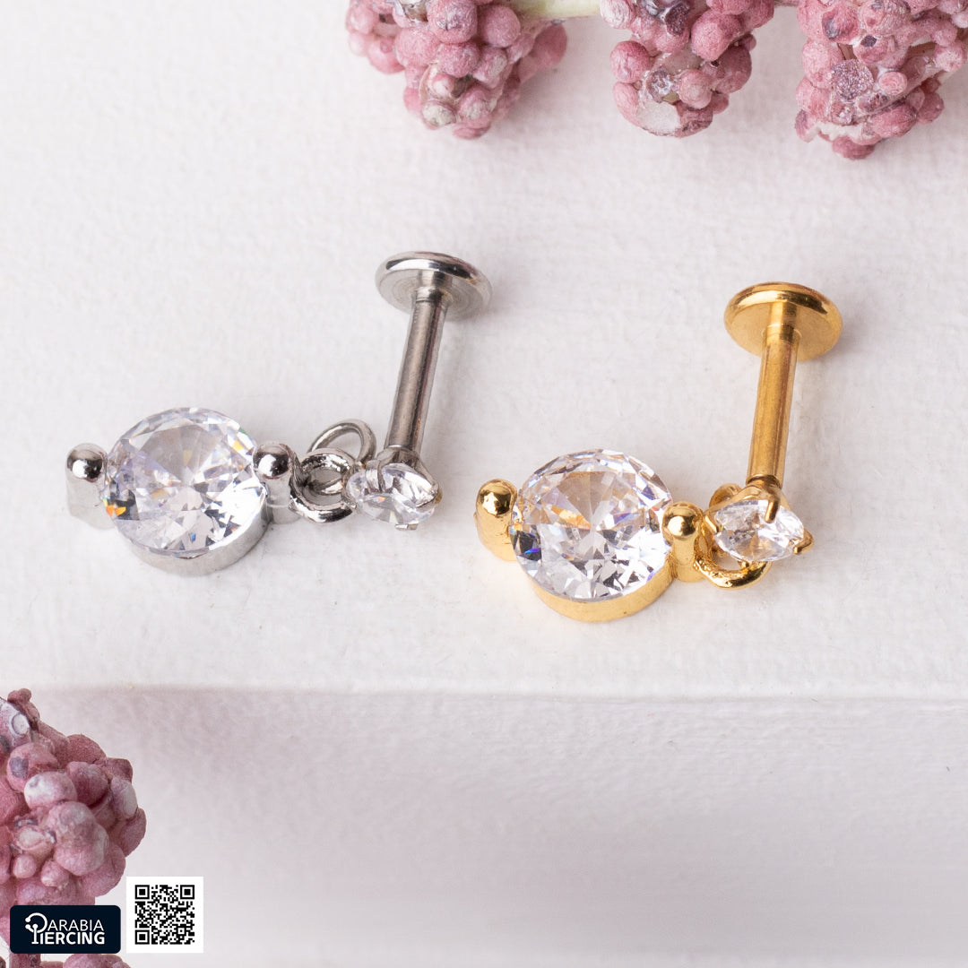 Dangling Big Stud Flatback